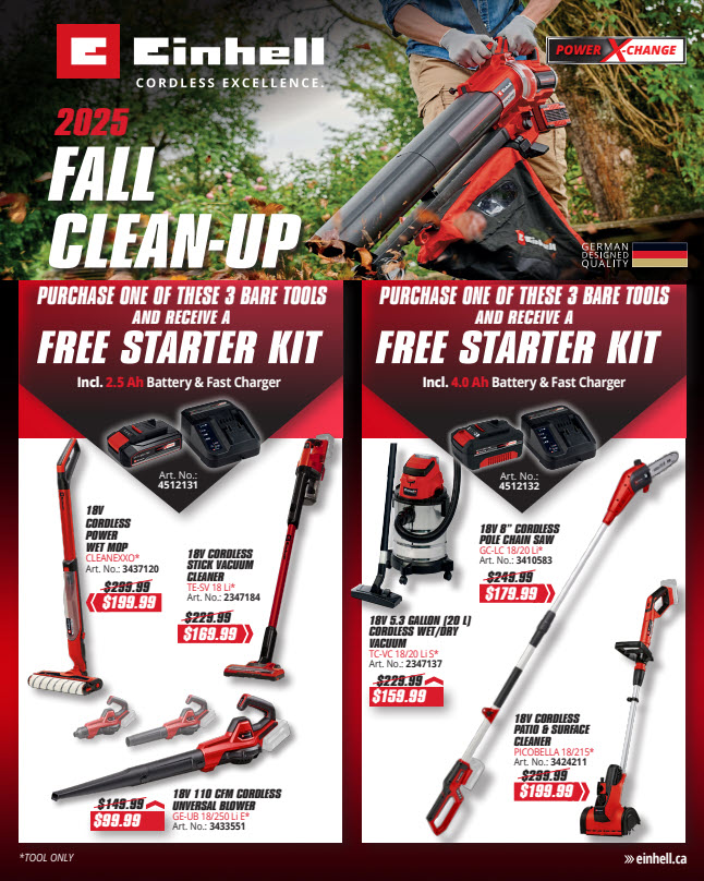 Einhell Fall Clean-up Retail Flyer 2025