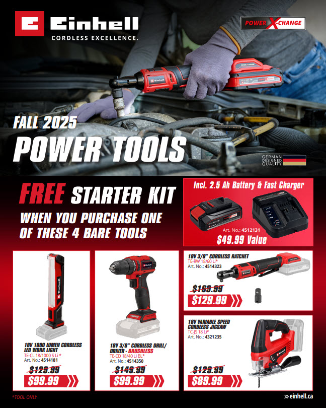 Einhell Retail Power Tool Flyer Fall 2025