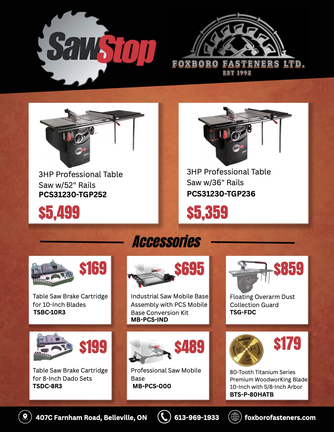 SawStop Flyer June 2026 SawStop Flyer June 2026